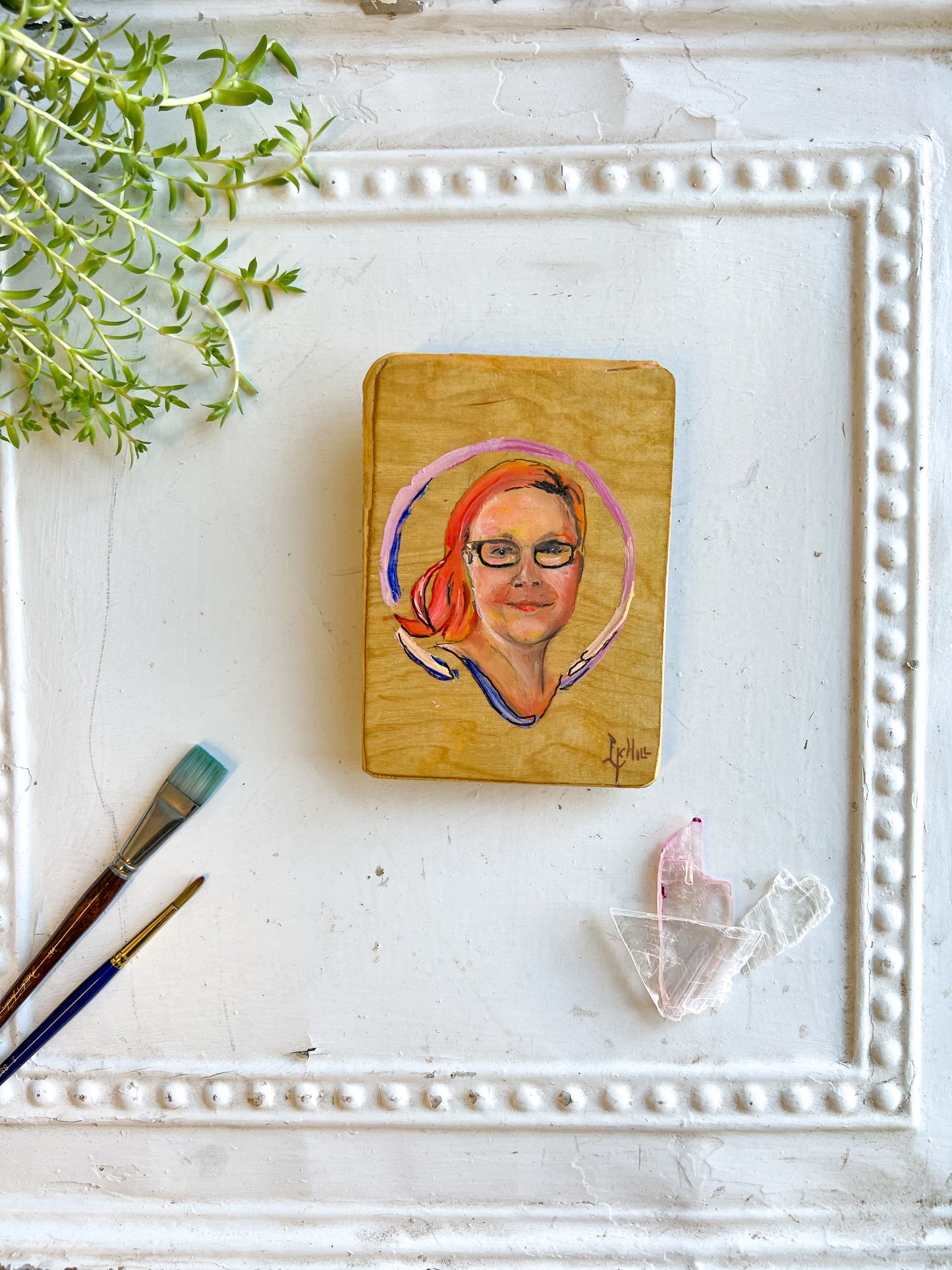 Cameo-Purple Halo Abstract