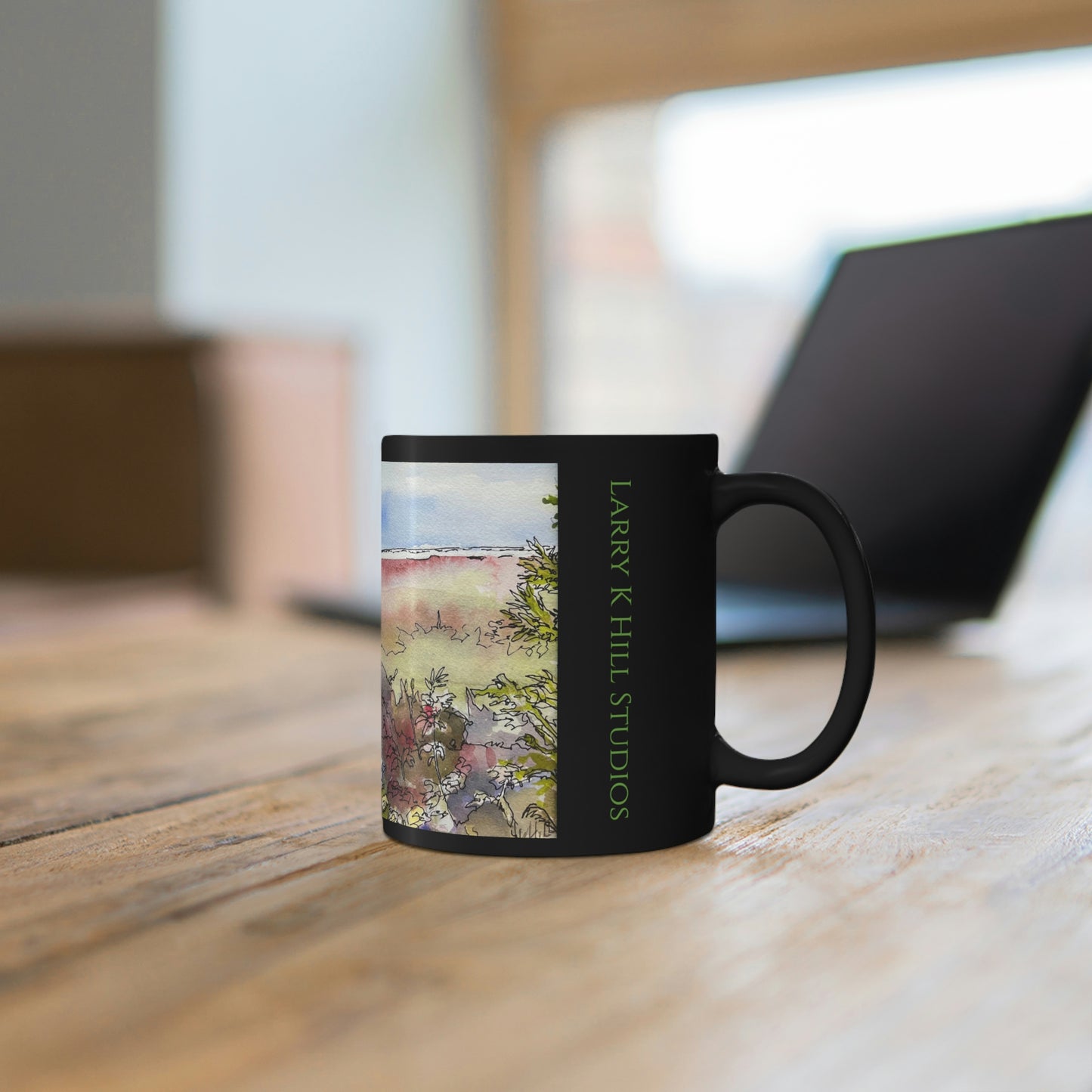Prairie Botanicals | Art Print on Black mug 11oz