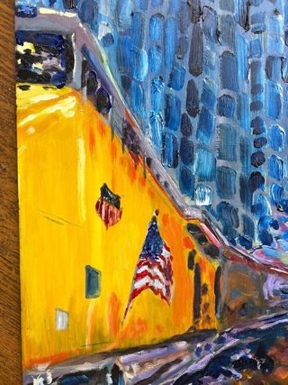 Outrunning the Storm | Original Oil Painting