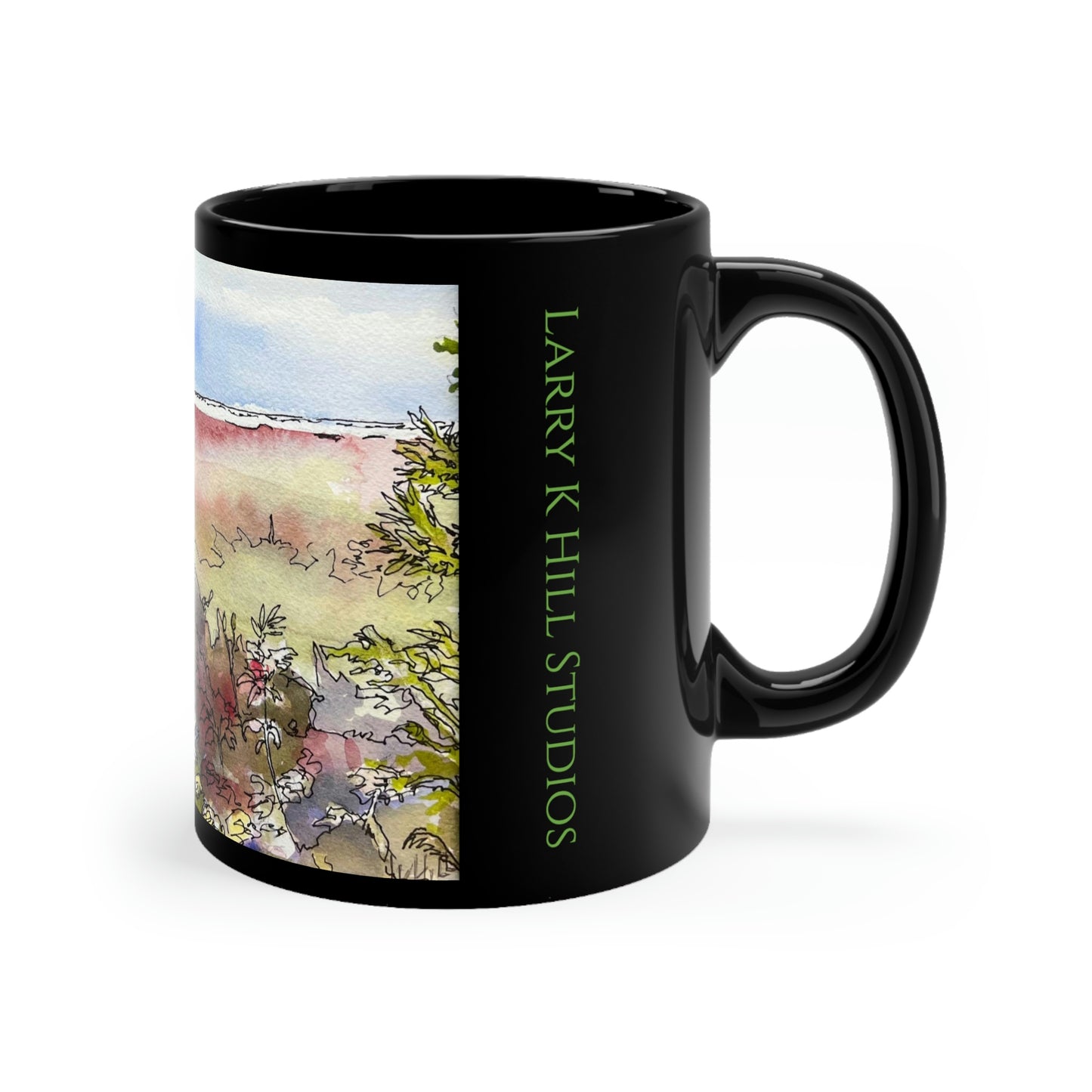 Prairie Botanicals | Art Print on Black mug 11oz