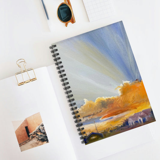 Sunburst Clouds | Spiral Notebook - Ruled Line